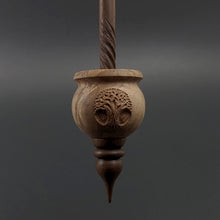 Load image into Gallery viewer, Cauldron spindle in maple burl and walnut