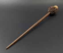 Load image into Gallery viewer, Morel mushroom support spindle in maple and walnut