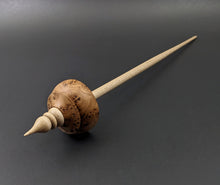 Load image into Gallery viewer, Tibetan style spindle in elm burl and curly maple