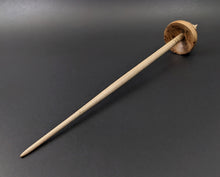 Load image into Gallery viewer, Tibetan style spindle in elm burl and curly maple