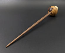 Load image into Gallery viewer, Mushroom support spindle in maple burl, holly, and walnut