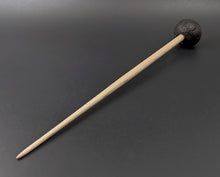 Load image into Gallery viewer, Sheep support spindle in African blackwood and curly maple