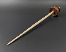 Load image into Gallery viewer, Teacup spindle in redwood lace burl and curly maple