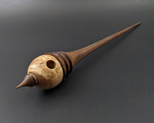 Load image into Gallery viewer, Birdhouse spindle in Karelian birch and walnut