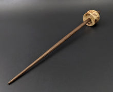 Load image into Gallery viewer, Cauldron spindle in elm burl and walnut