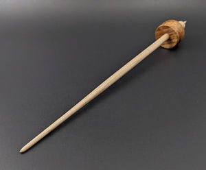 Cauldron spindle in amboyna burl and curly maple