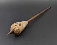 Load image into Gallery viewer, Gnome support spindle in maple and walnut (&lt;font color=&quot;red&quot;&lt;b&gt;RESERVED&lt;/b&gt;&lt;/font&gt; for Monique)