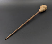 Load image into Gallery viewer, Gnome support spindle in maple and walnut (&lt;font color=&quot;red&quot;&lt;b&gt;RESERVED&lt;/b&gt;&lt;/font&gt; for Monique)