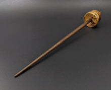 Load image into Gallery viewer, Teacup spindle in redbud burl and walnut