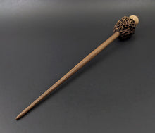 Load image into Gallery viewer, Morel mushroom support spindle in maple and walnut