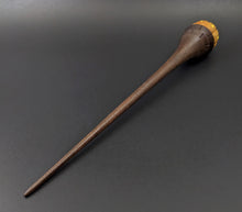 Load image into Gallery viewer, Pumpkin wee folk spindle in osage orange and walnut