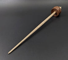 Load image into Gallery viewer, Cauldron spindle in redwood lace burl and curly maple