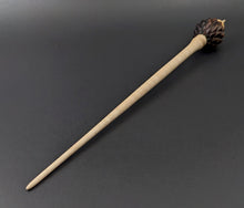 Load image into Gallery viewer, Dragon egg bead spindle in cocobolo and curly maple