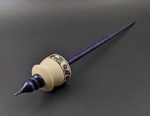 Load image into Gallery viewer, Teacup spindle in holly and hand dyed curly maple