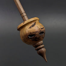 Load image into Gallery viewer, Cauldron spindle in redbud burl and walnut
