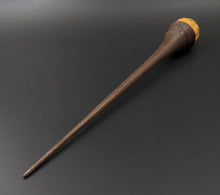 Load image into Gallery viewer, Pumpkin wee folk spindle in osage orange and walnut