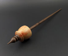 Load image into Gallery viewer, Teacup spindle in flame box elder and walnut