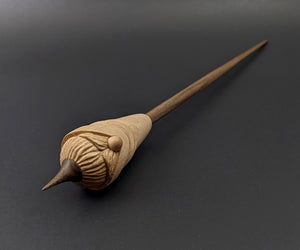 Gnome support spindle in maple and walnut