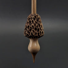 Load image into Gallery viewer, Morel mushroom support spindle in maple and walnut