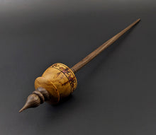 Load image into Gallery viewer, Teacup spindle in canarywood and walnut