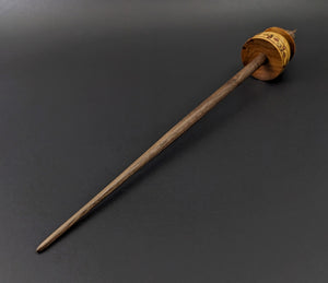 Teacup spindle in canarywood and walnut