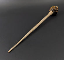 Load image into Gallery viewer, Dragon egg bead spindle in cocobolo and curly maple