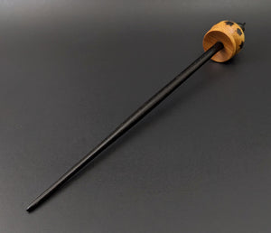 Cauldron spindle in osage orange and hand dyed walnut
