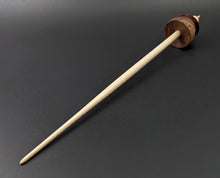 Load image into Gallery viewer, Teacup spindle in redwood lace burl and curly maple