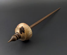 Load image into Gallery viewer, Tibetan style spindle in flame box elder burl and walnut