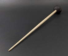 Load image into Gallery viewer, Sheep support spindle in African blackwood and curly maple