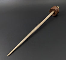 Load image into Gallery viewer, Cauldron spindle in redwood lace burl and curly maple