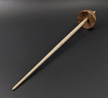 Load image into Gallery viewer, Tibetan style spindle in elm burl and curly maple