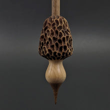 Load image into Gallery viewer, Morel mushroom support spindle in maple and walnut