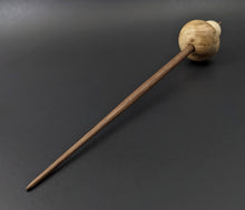 Load image into Gallery viewer, Mushroom support spindle in maple burl, holly, and walnut