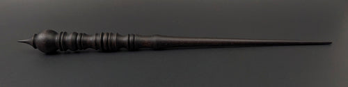 Wand spindle in ebonized walnut