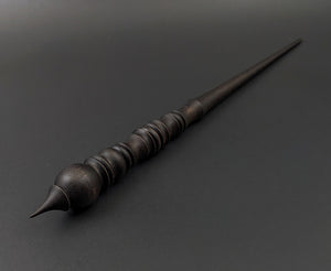 Wand spindle in ebonized walnut
