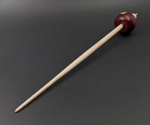Load image into Gallery viewer, Bead spindle in hand dyed maple and curly maple