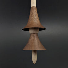 Load image into Gallery viewer, Witch spindle in walnut and curly maple