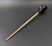 Load image into Gallery viewer, Witch spindle in ebonized walnut and curly maple