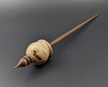 Load image into Gallery viewer, Cauldron spindle in mappa burl and walnut