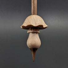 Load image into Gallery viewer, Mushroom support spindle in maple and walnut