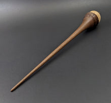 Load image into Gallery viewer, Birdhouse spindle in Karelian birch and walnut
