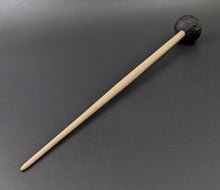 Load image into Gallery viewer, Sheep support spindle in African blackwood and curly maple