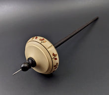 Load image into Gallery viewer, Drop spindle in holly and ebonized walnut