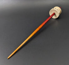 Load image into Gallery viewer, Teacup spindle in holly and hand dyed curly maple
