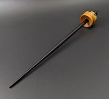 Load image into Gallery viewer, Cauldron spindle in osage orange and ebonized walnut