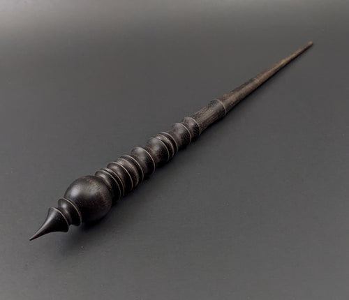 Wand spindle in hand dyed walnut
