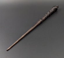 Load image into Gallery viewer, Wand spindle in hand dyed walnut