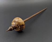 Load image into Gallery viewer, Tibetan style spindle in spalted hackberry and walnut