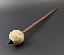 Load image into Gallery viewer, Sheep support spindle in holly and walnut